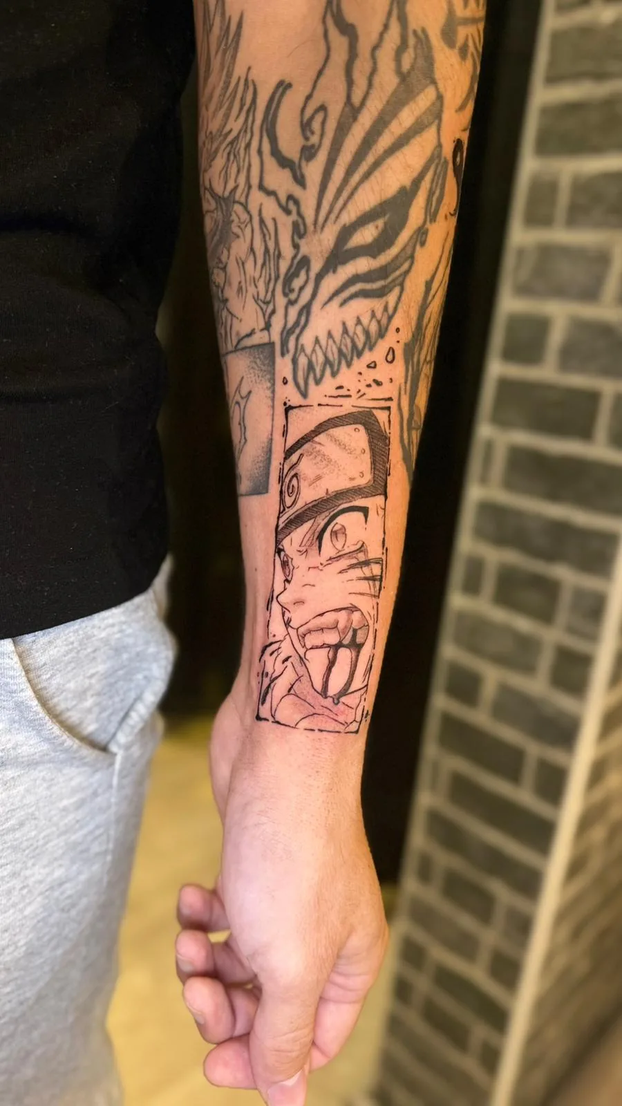 Anime - Naruto em painel manga