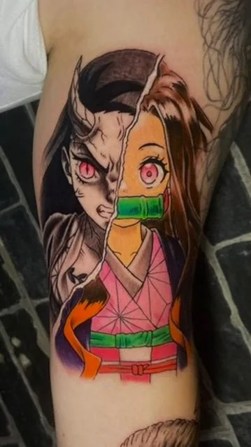 Anime - Nezuko dividida
